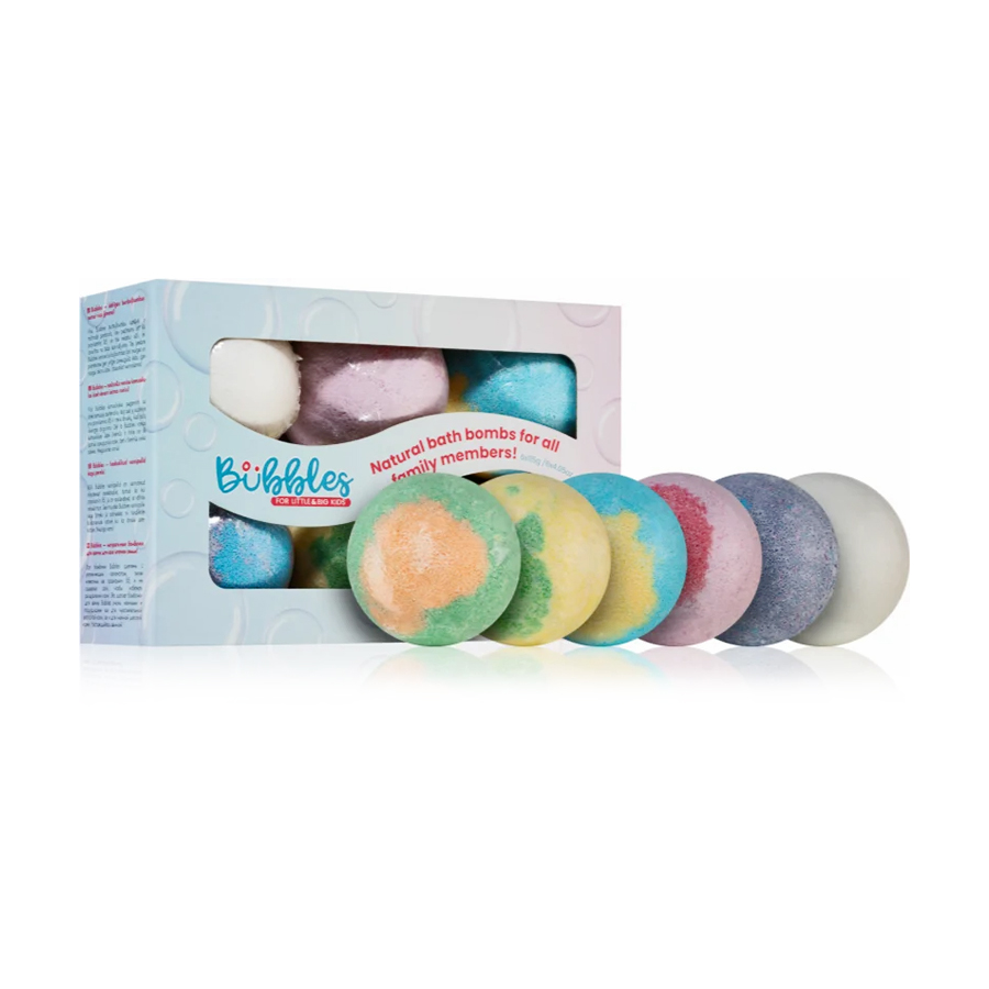 Набір бомбочок для ванни Beauty Jar Bubbles Natural Bath Bombs For All Family Members, 6*115 г